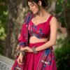 1216RPICLO.jpg Embrace Elegance: Rani Pink Floral Print Lehenga