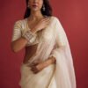 1216white_2.jpg Sonam Bajwa Bollywood-Inspired Georgette Saree