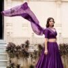 1906DPLSIDE.jpg Dark Purple Chanderi Silk Lehenga Choli
