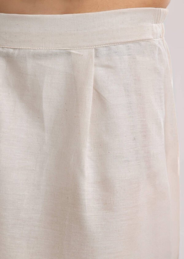 361_5 Red Silk Kurta Set With Bandhani Print