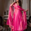 Pink Multi-Shade Anarkali Suit Set