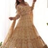 Stunning Multi-Color Heavy Soft Fox Georgette Zigzag Print Anarkali