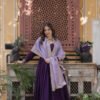 Purple Wedding Wear Gown