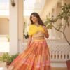 KA-5032YELLOW_6.jpg Suratikart Yellow Silk Lehenga with Designer Blouse