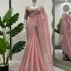KD-497pink_3_33d655f3-47bb-4292-b33e-e34cf1c2639e.jpg Pink Color Beautiful Designer Saree on Tibby Silk Fabric