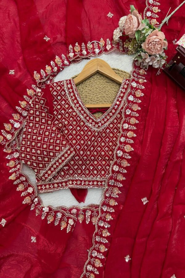 KD-619_4.jpg Red Fendy Silk Wedding Wear Saree