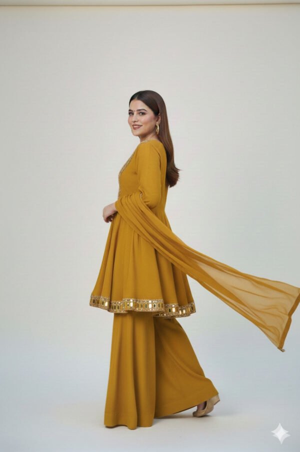 LG-M_2.jpg Mustard Shishmahal Cosmos Silk Palazzo Suit