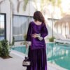 LW-9307_7.jpg Royal Purple Ice Velvet Suit Set