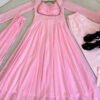 Pink Fancy Anarkali Gown Set