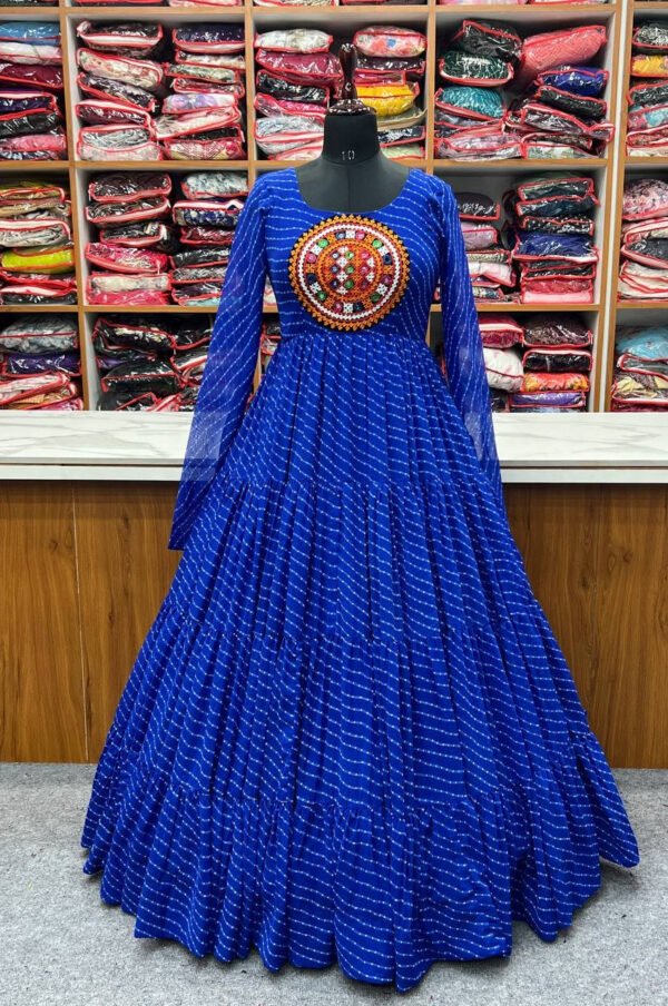 NKB-43_1.jpg Blue Laheriya Print Traditional Gown