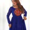 NKB-43_3.jpg Blue Laheriya Print Traditional Gown
