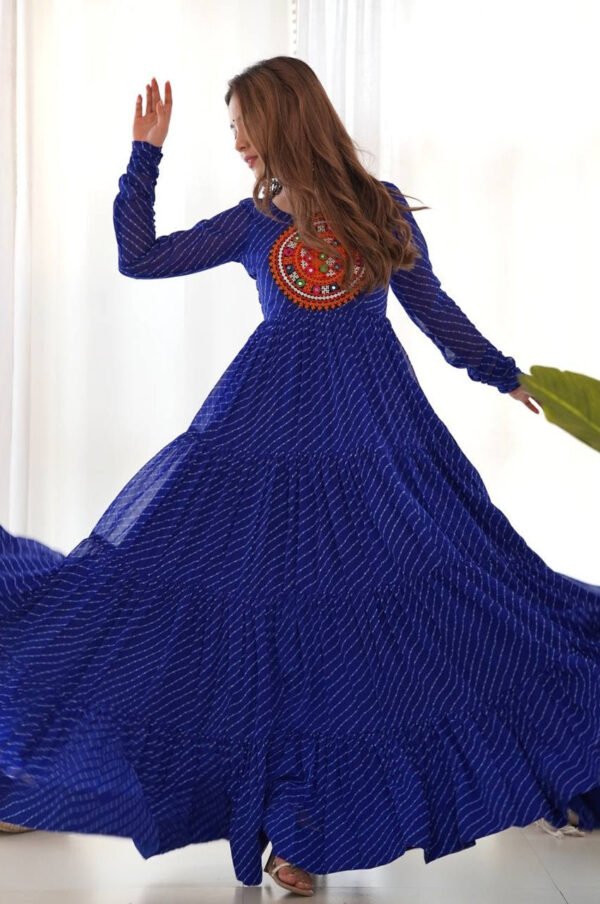 NKB-43_4.jpg Blue Laheriya Print Traditional Gown