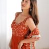 Elegant Orange Anarkali Set for Special Occasions
