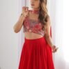 NKB-50RED_2.jpg Red Color Fully Flared Lehenga Choli with Exquisite Embroidery