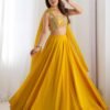 NKB-50YELLOW_2.jpg Yellow Color Fully Flared Lehenga Choli with Intricate Embroidery
