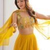 NKB-50YELLOW_4.jpg Yellow Color Fully Flared Lehenga Choli with Intricate Embroidery