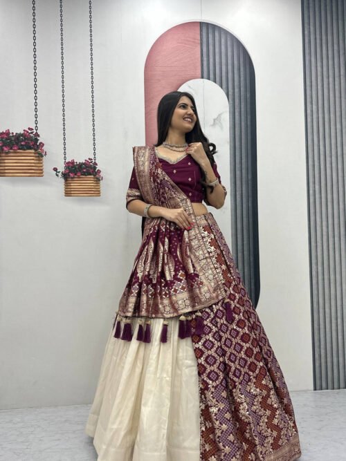 Pc-560_1_b8d43457-52a0-4484-87eb-9ebb6bf5cde6.jpg Maroon Lehenga Saree Set – Royal Elegance with Modern Flair