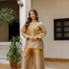 RR-42GOLD_4.jpg Banarasi Viscose Co-Ord Set – Elegant Ethnic Fusion