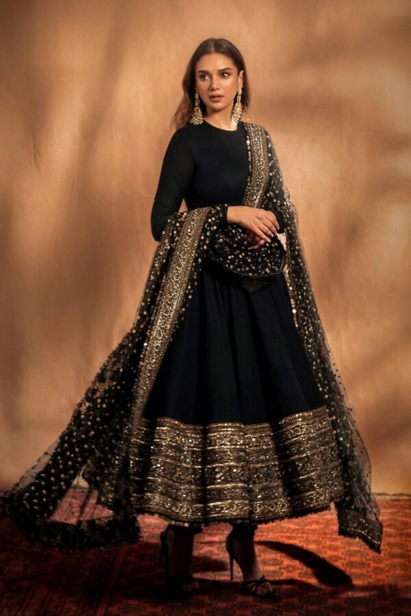 S3D-162BLACK_3.jpg Aditi Rao Inspired Georgette Anarkali Suit