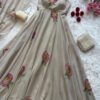 SCnx1193_3.jpg Dusty Brown Faux Georgette Handpainted Anarkali Suit