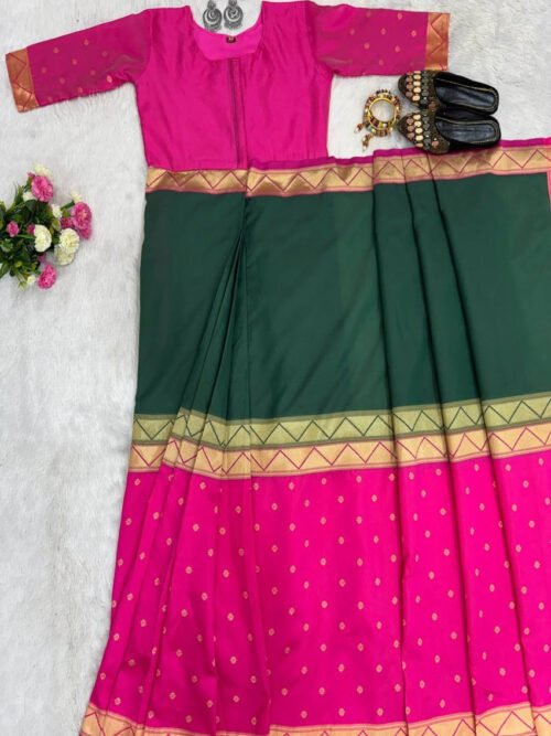 Mysore Silk Zip Saree Gown