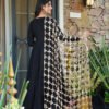 Black Roman Silk Palazzo Suit Set