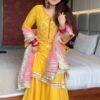 STD-6062_2.jpg Neha Bhandari Sunshine Yellow Sharara Set