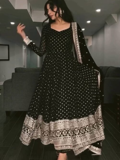 TD-168black_3.jpg Black Sequins Work Suratikart Anarkali Suit Set
