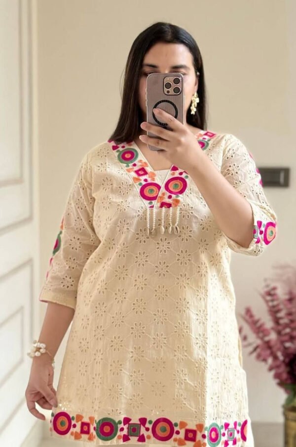 ZSR-3137_1.jpg Festival Special Off White Khadi Cotton Co-Ord Set