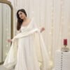 panjwaniwhite_2.jpg Gorgeous Apsara White Anarkali Suit Set